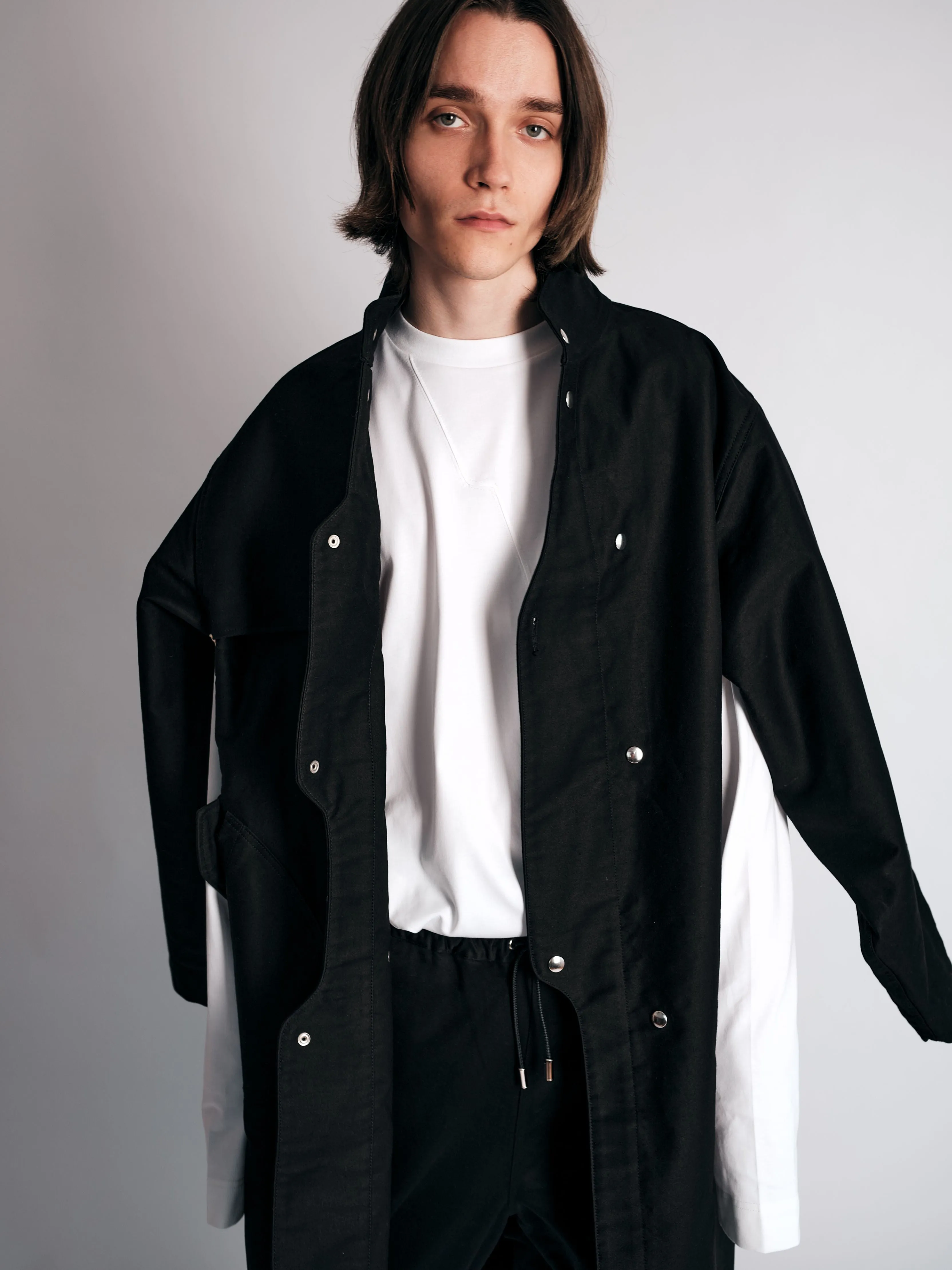 003/3dimension Coat Black