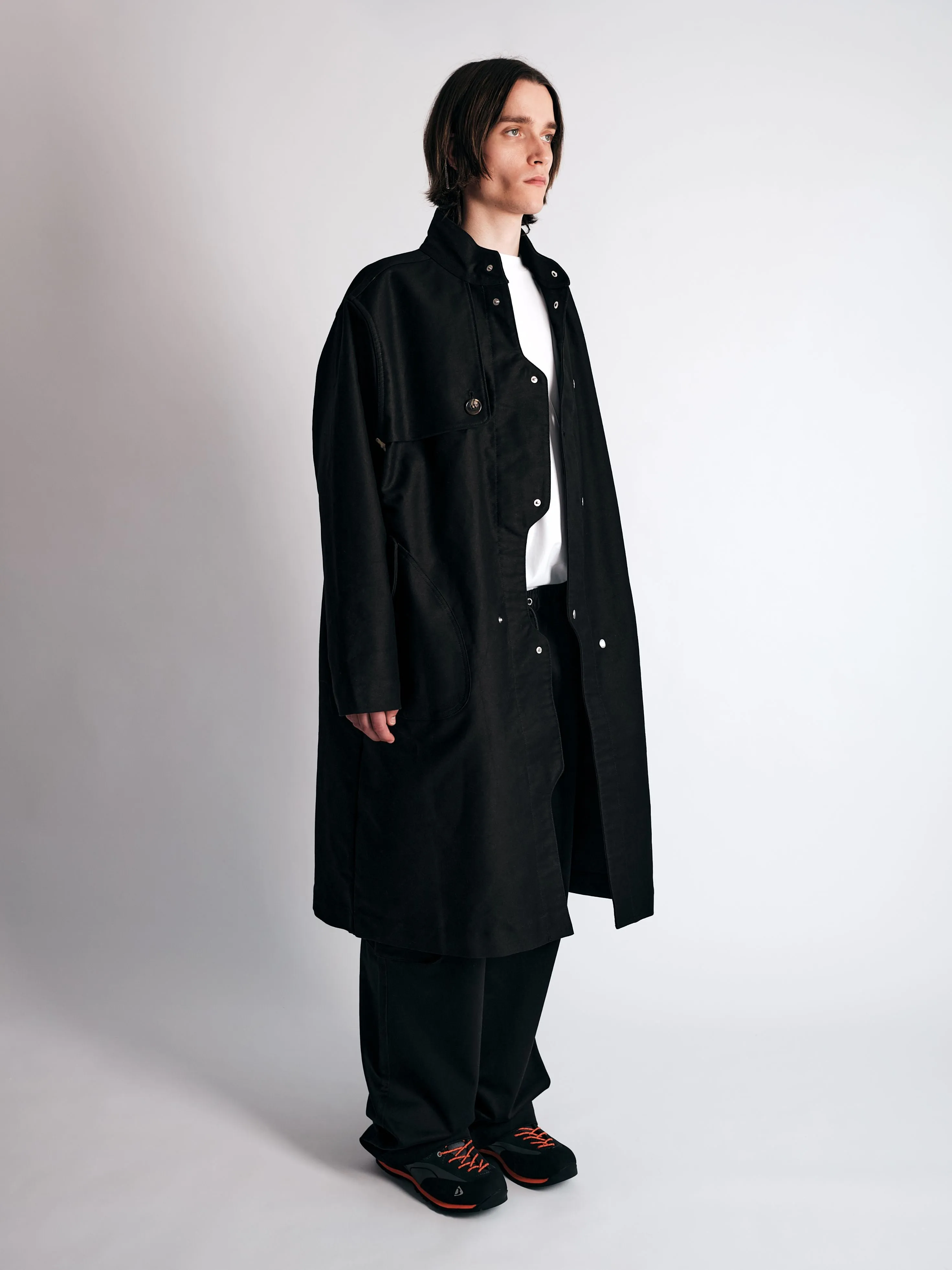 003/3dimension Coat Black