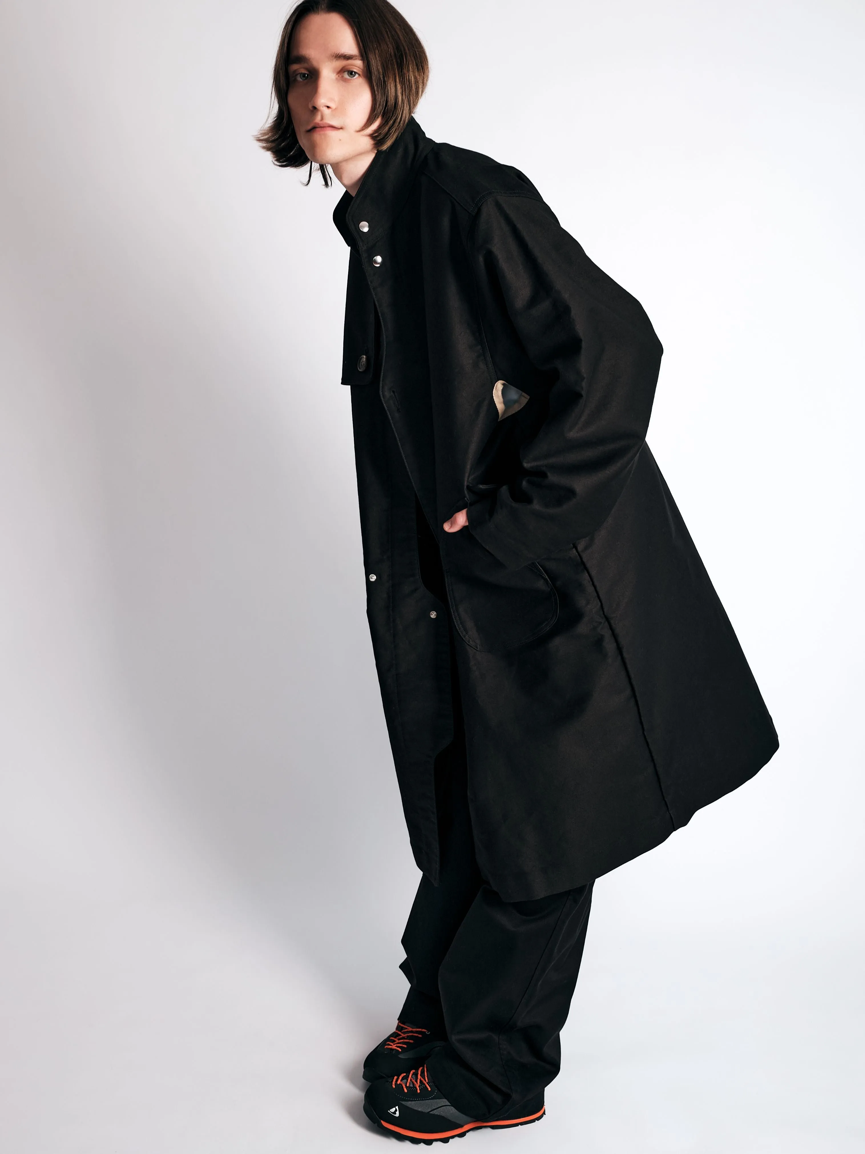 003/3dimension Coat Black