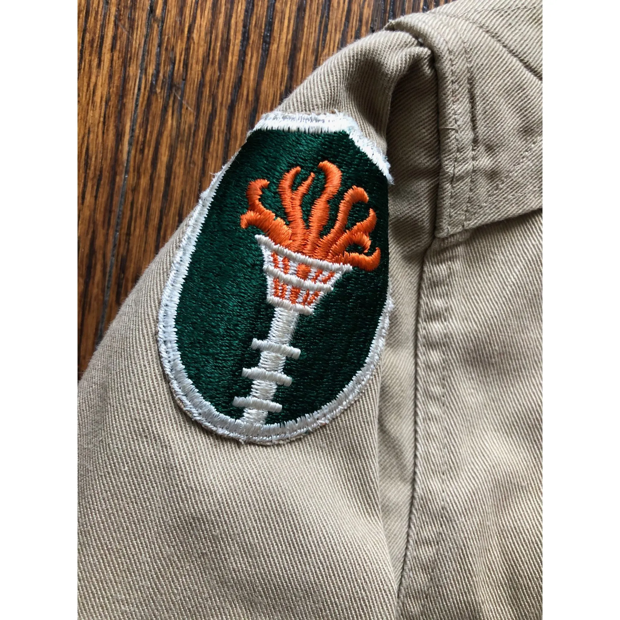 1965 Khaki Staff Sergeant Officer Dress Shirt 2nd Army
