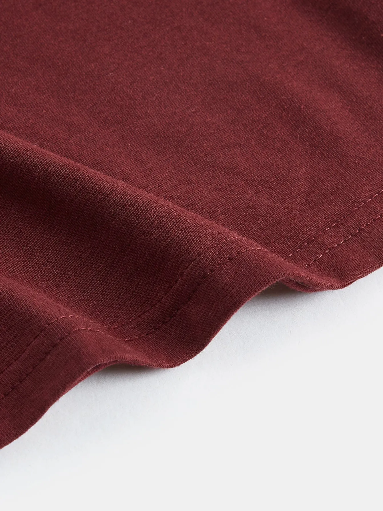 BASICS Cotton Rolled Cuff Solid Tee Dress