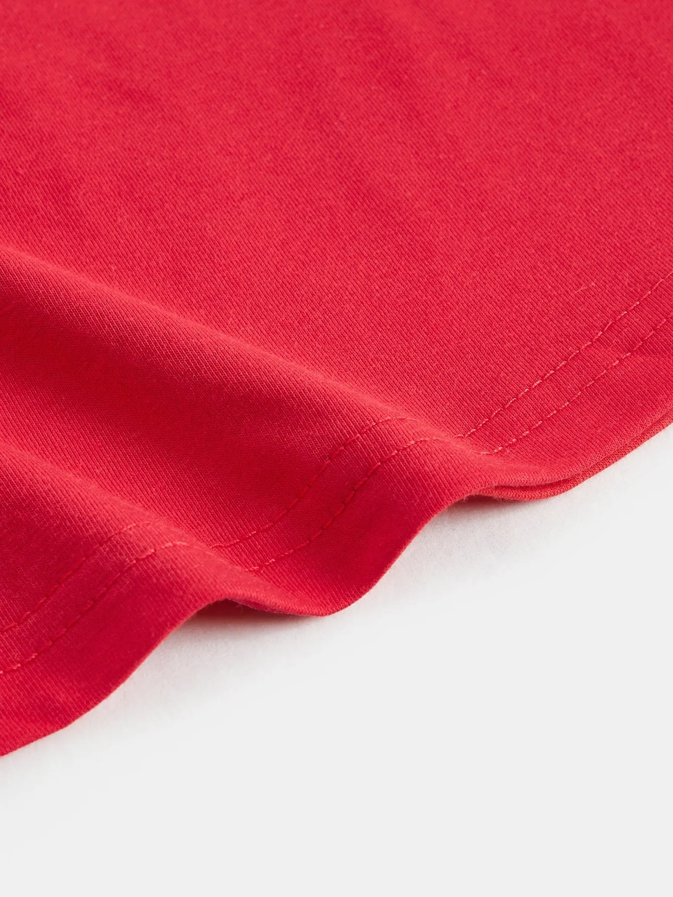 BASICS Cotton Rolled Cuff Solid Tee Dress