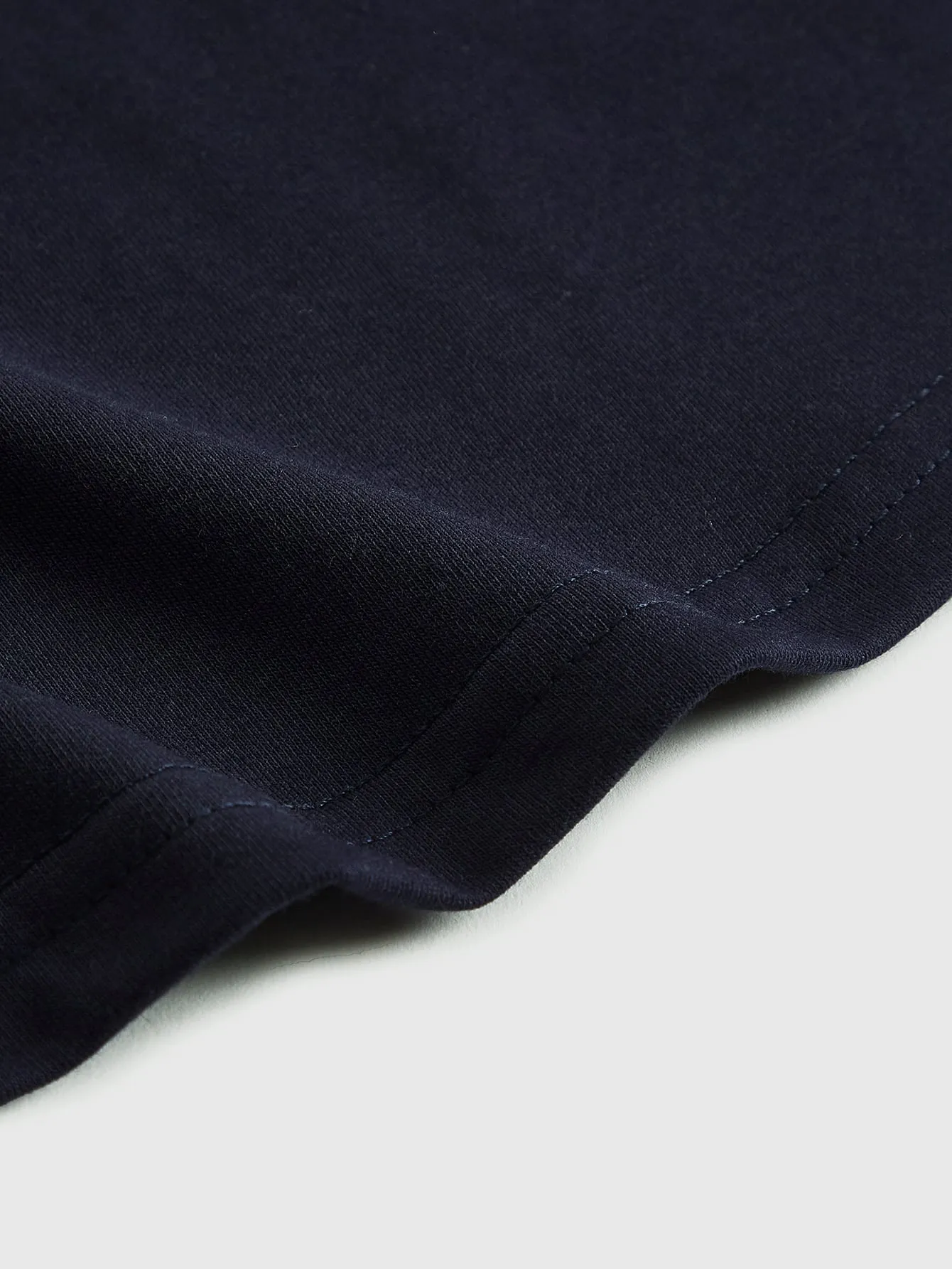 BASICS Cotton Rolled Cuff Solid Tee Dress