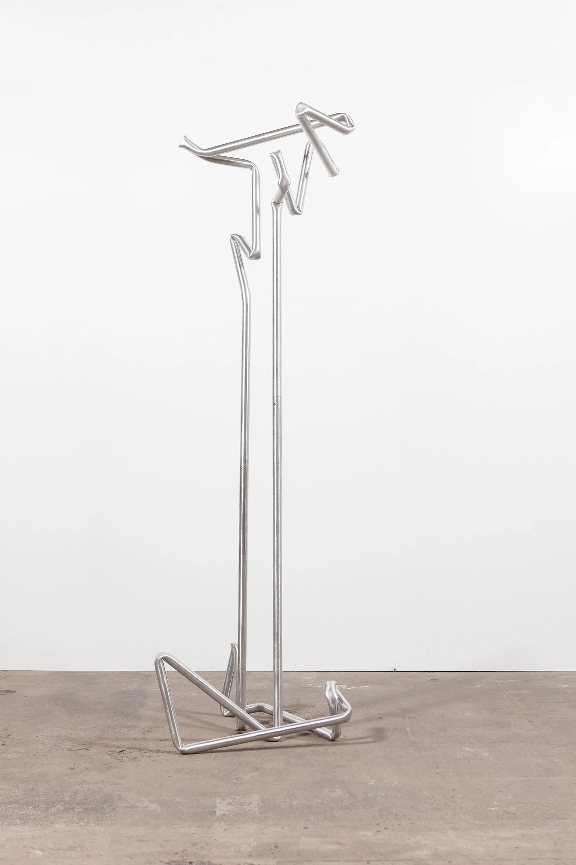 Bavette coat rack (brushed aluminium)