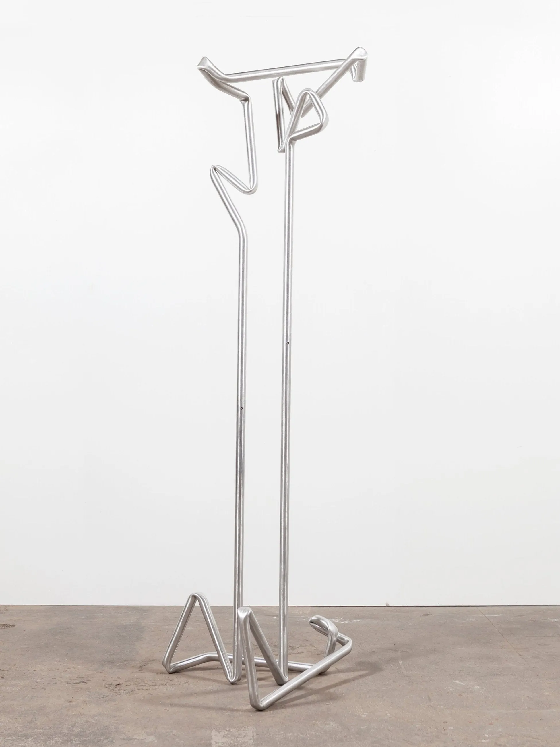 Bavette coat rack (brushed aluminium)