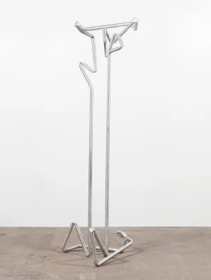 Bavette coat rack (brushed aluminium)