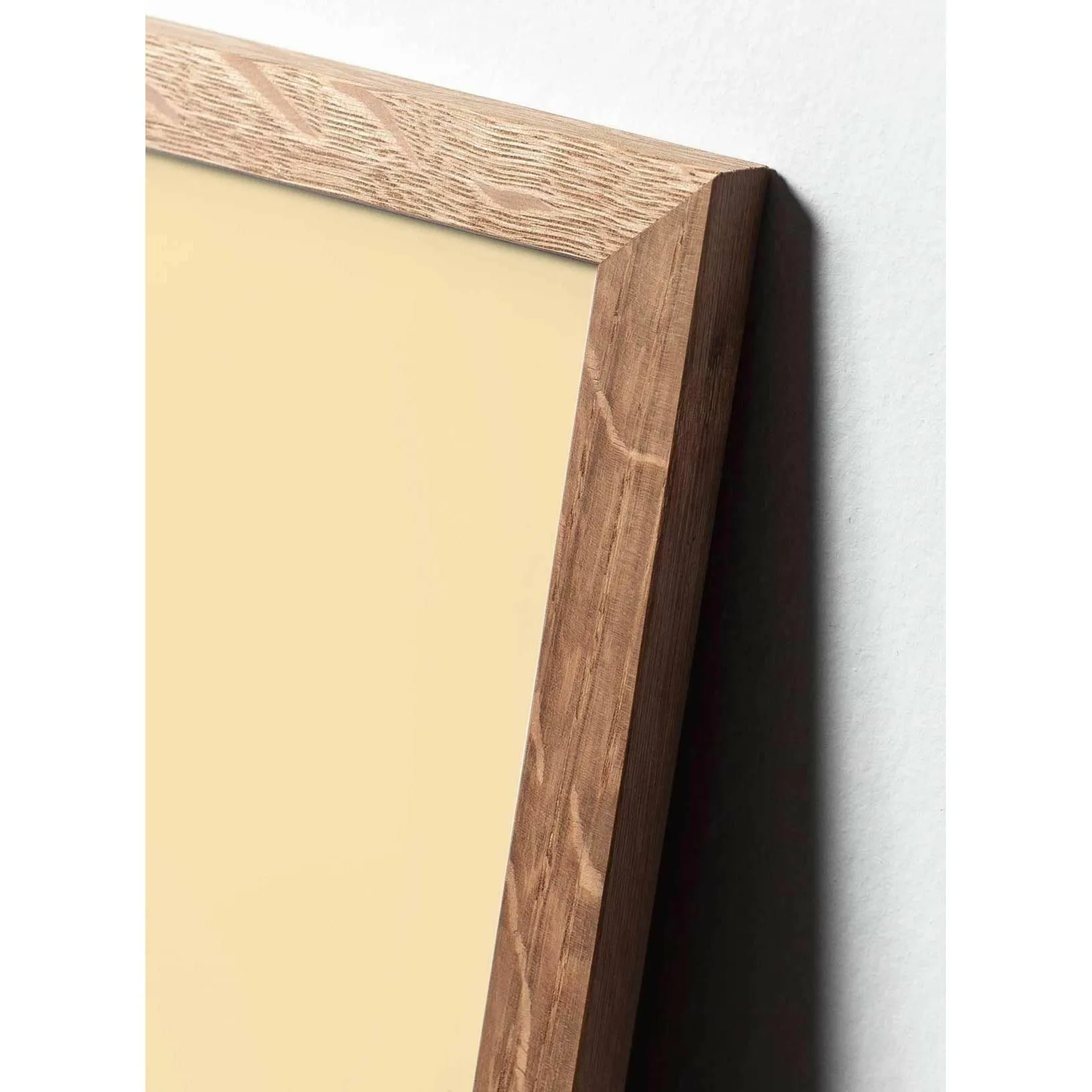 Brainchild Teddy Bear Classic Poster, Frame Made Of Light Wood 30x40 Cm, White Background