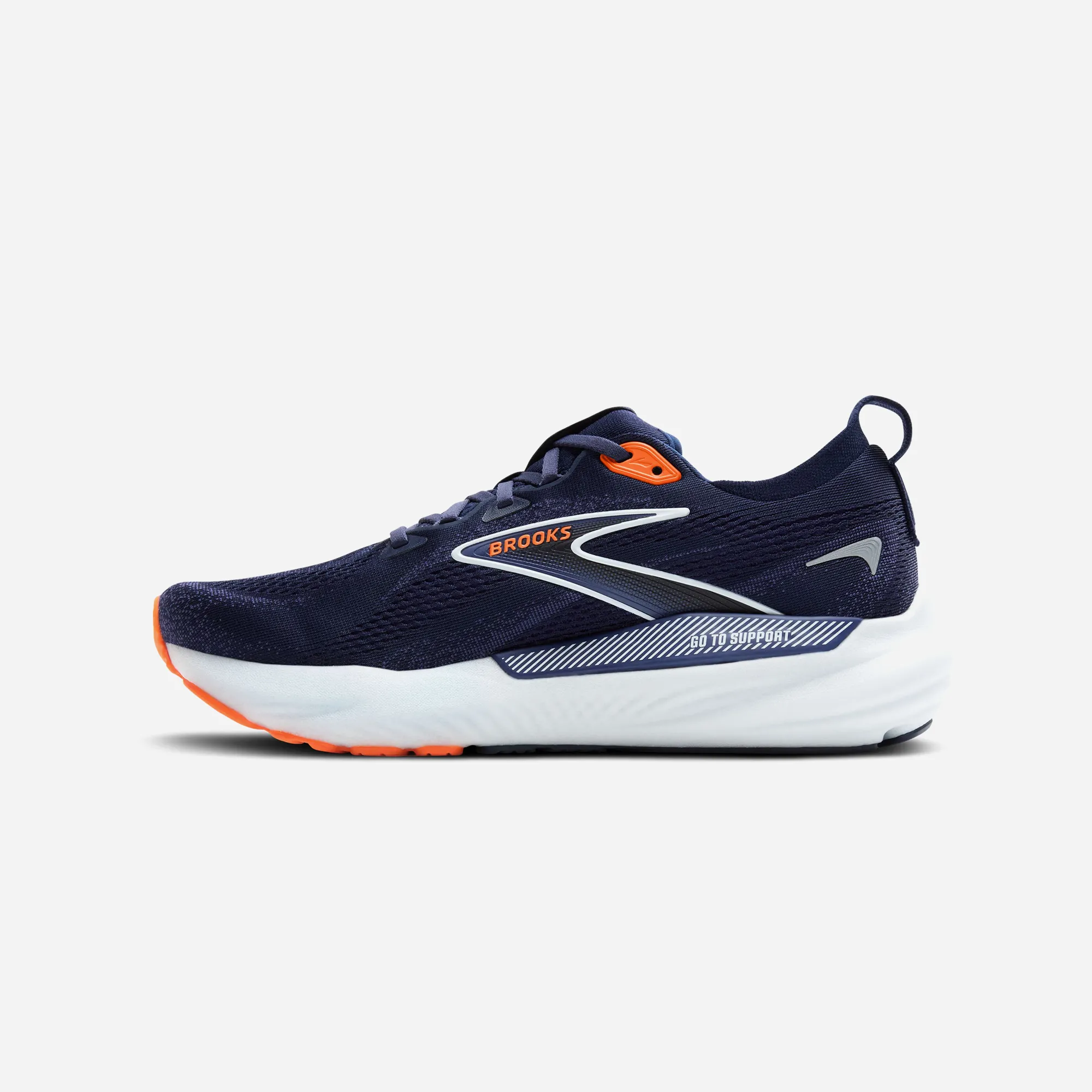 Brooks Glycerin 22 Peacoat Blue Ribbon Orange
