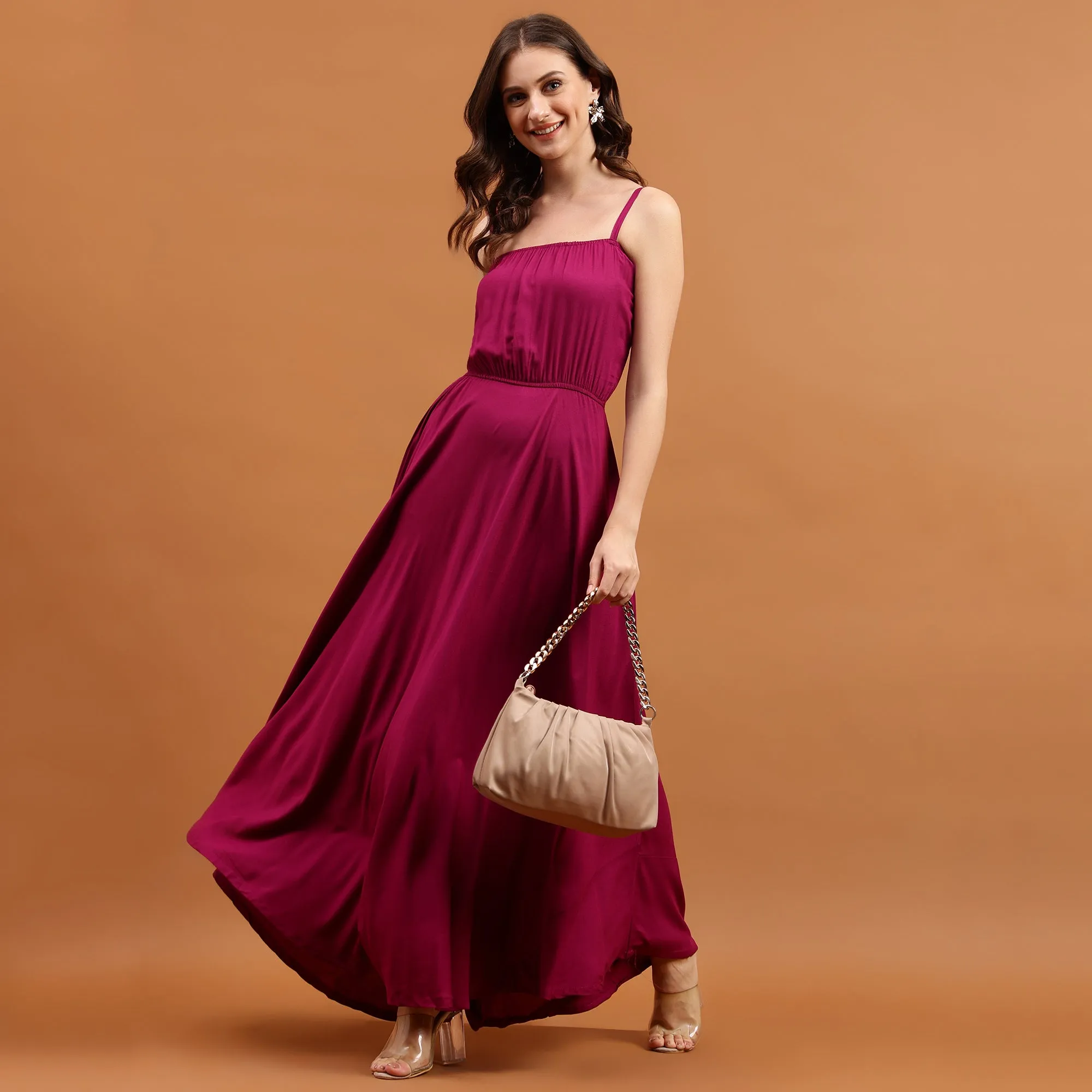 Burgundy Bliss Maxi Dress