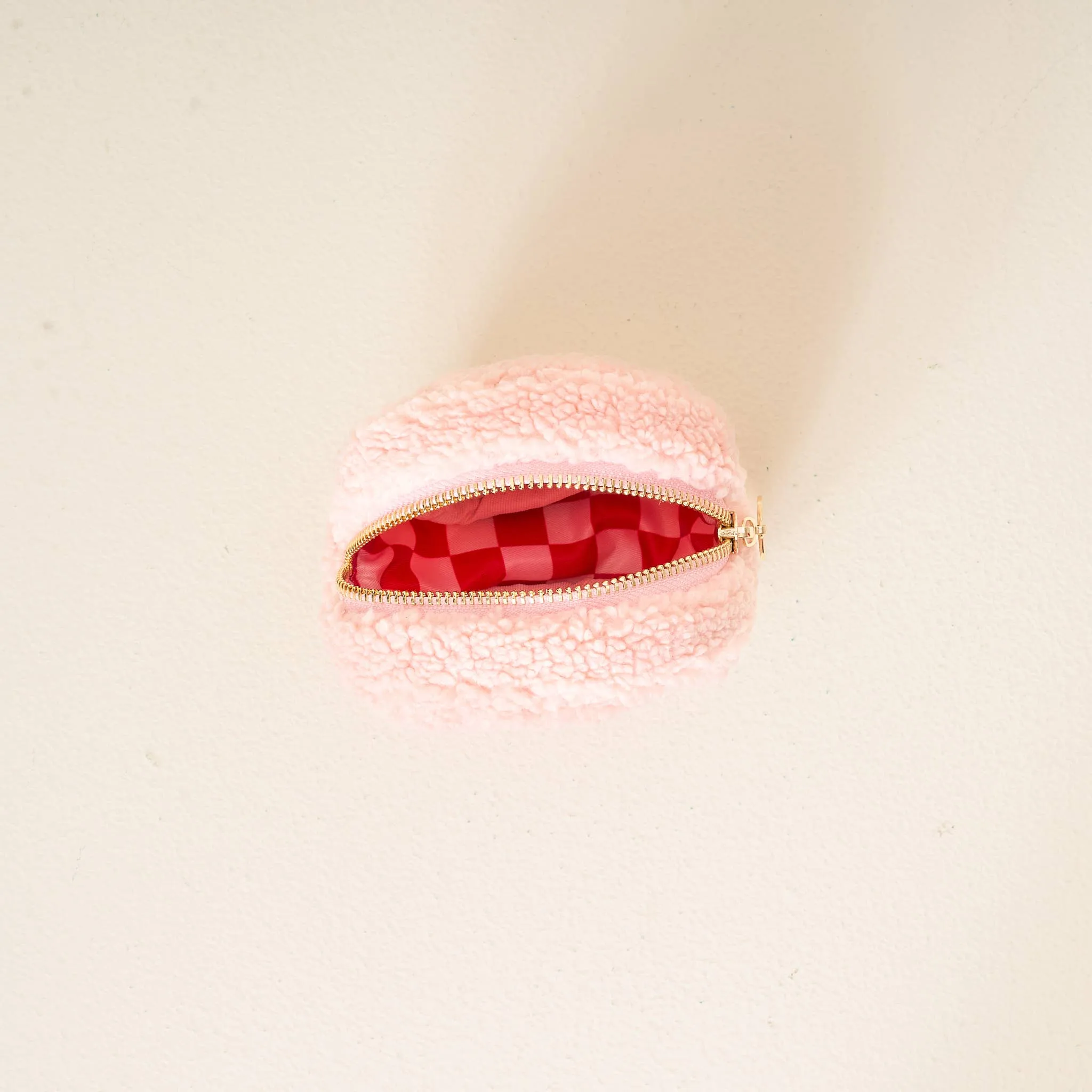 Candy Cane Circle Teddy Pouch