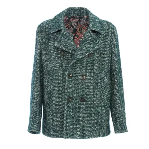 Cappotto In Misto Lana E Alpaca Verde