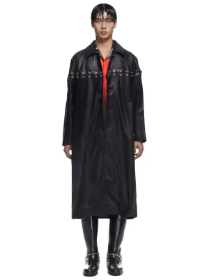 Chainlock Leather Coat