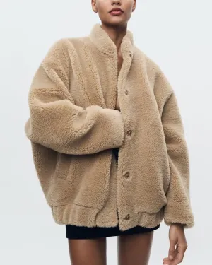 Clara - Teddy Fleece Coat