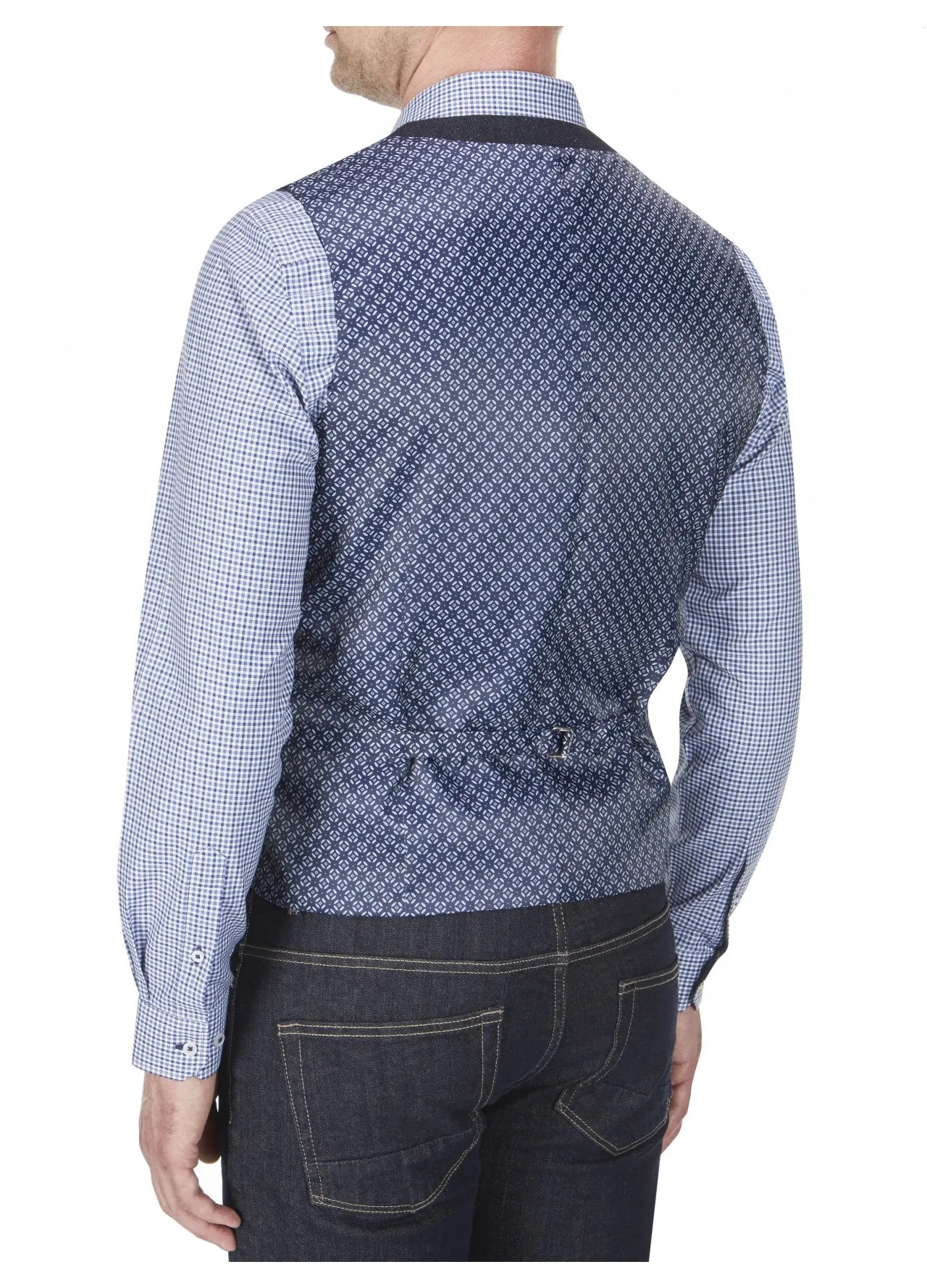 Dalton Navy Donegal Waist Coat