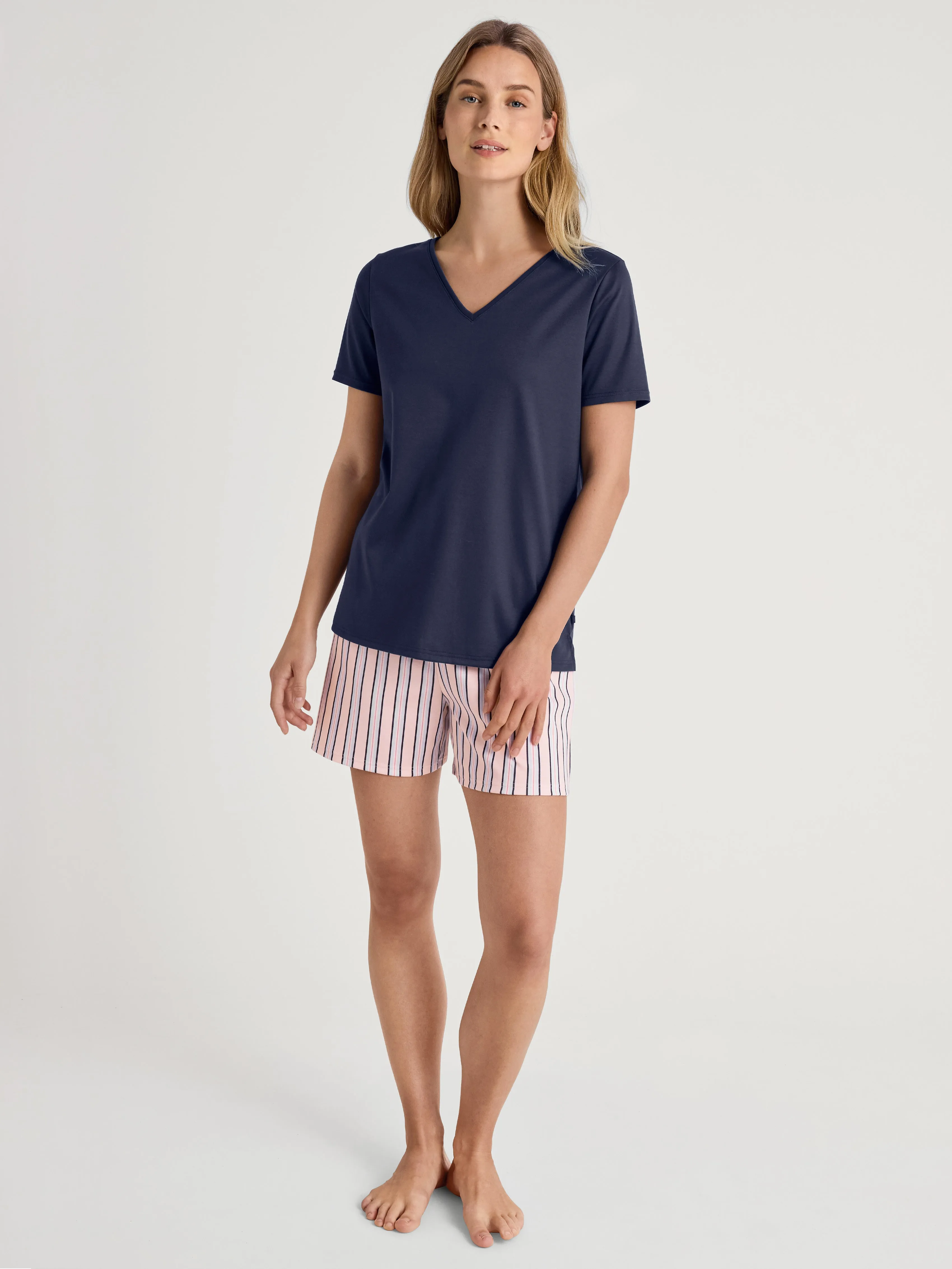DAMEN Shirt kurzarm, peacoat blue