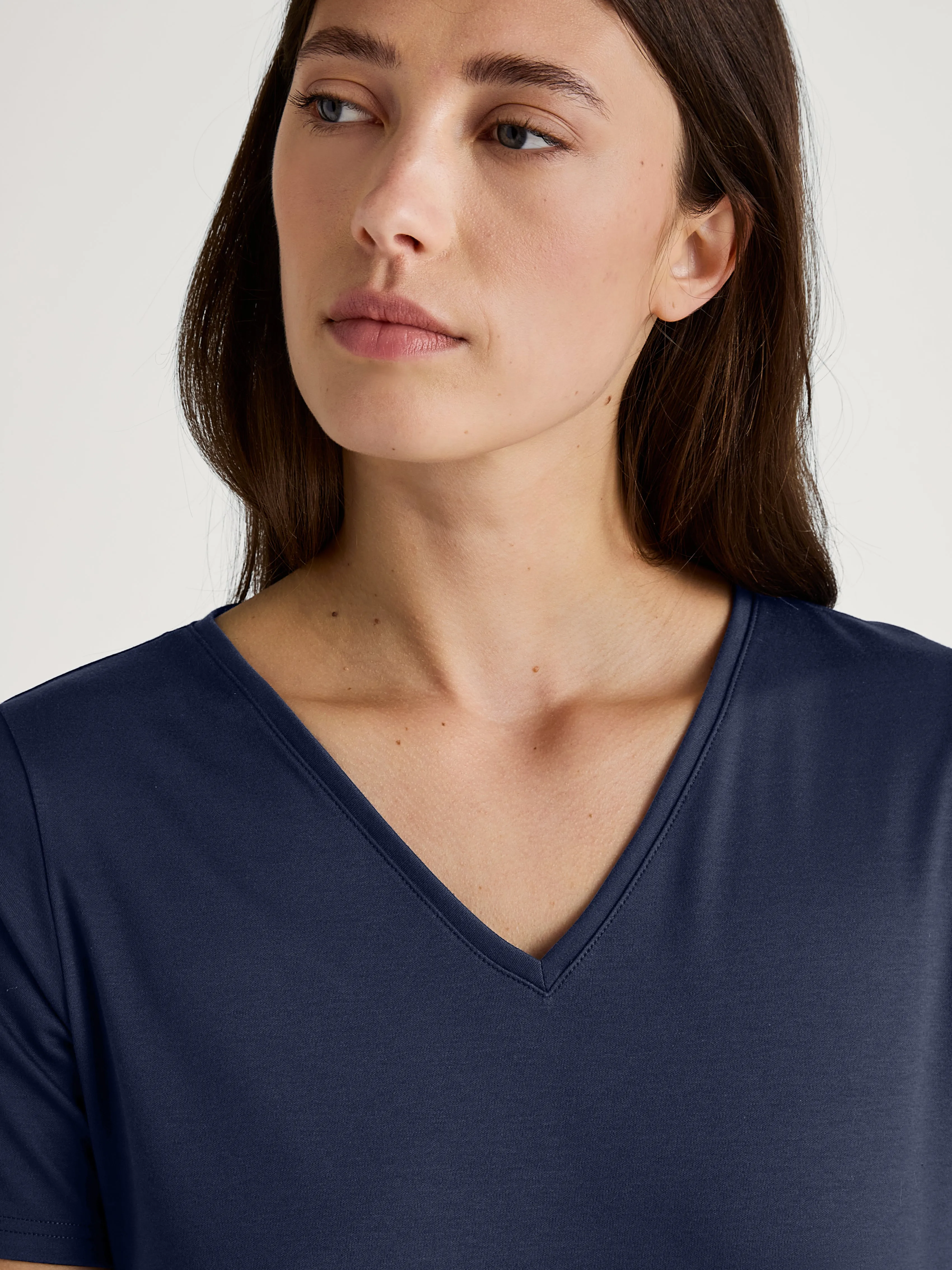 DAMEN Shirt kurzarm, peacoat blue