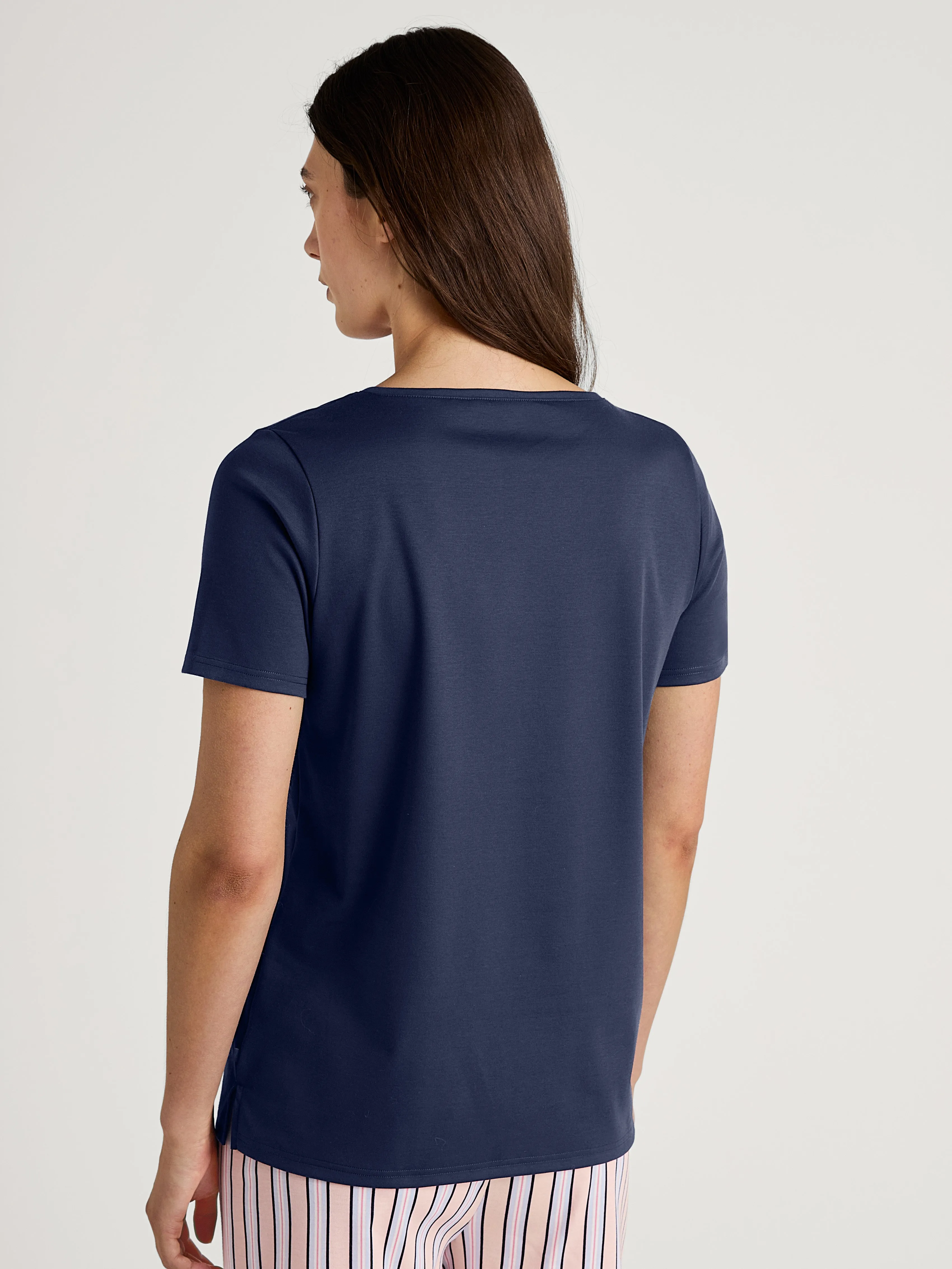DAMEN Shirt kurzarm, peacoat blue