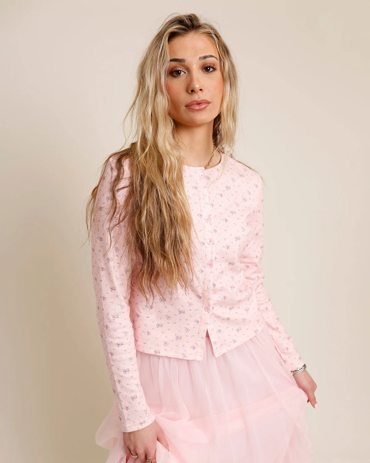 EDIN MIDI SKIRT X PINK