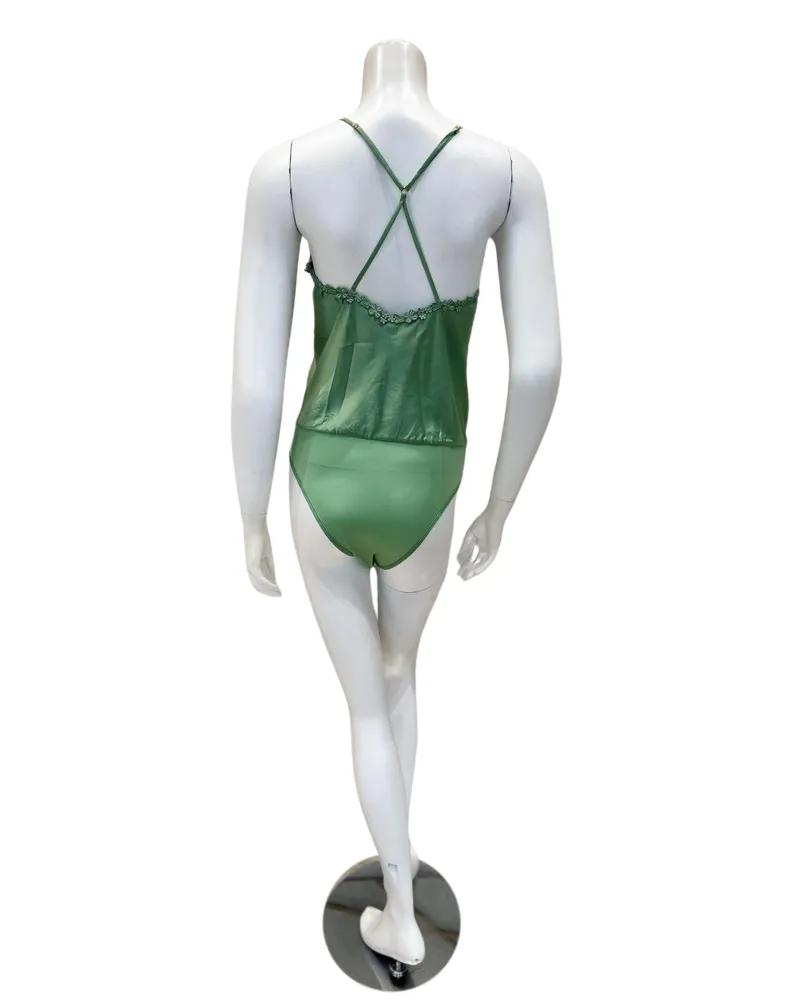 Flora Nikrooz Forest Green Showstopper Lace Teddy