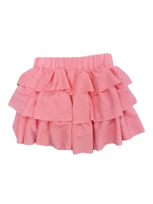 Girls- Erge Crinkle Crepe Ruffle Skirt