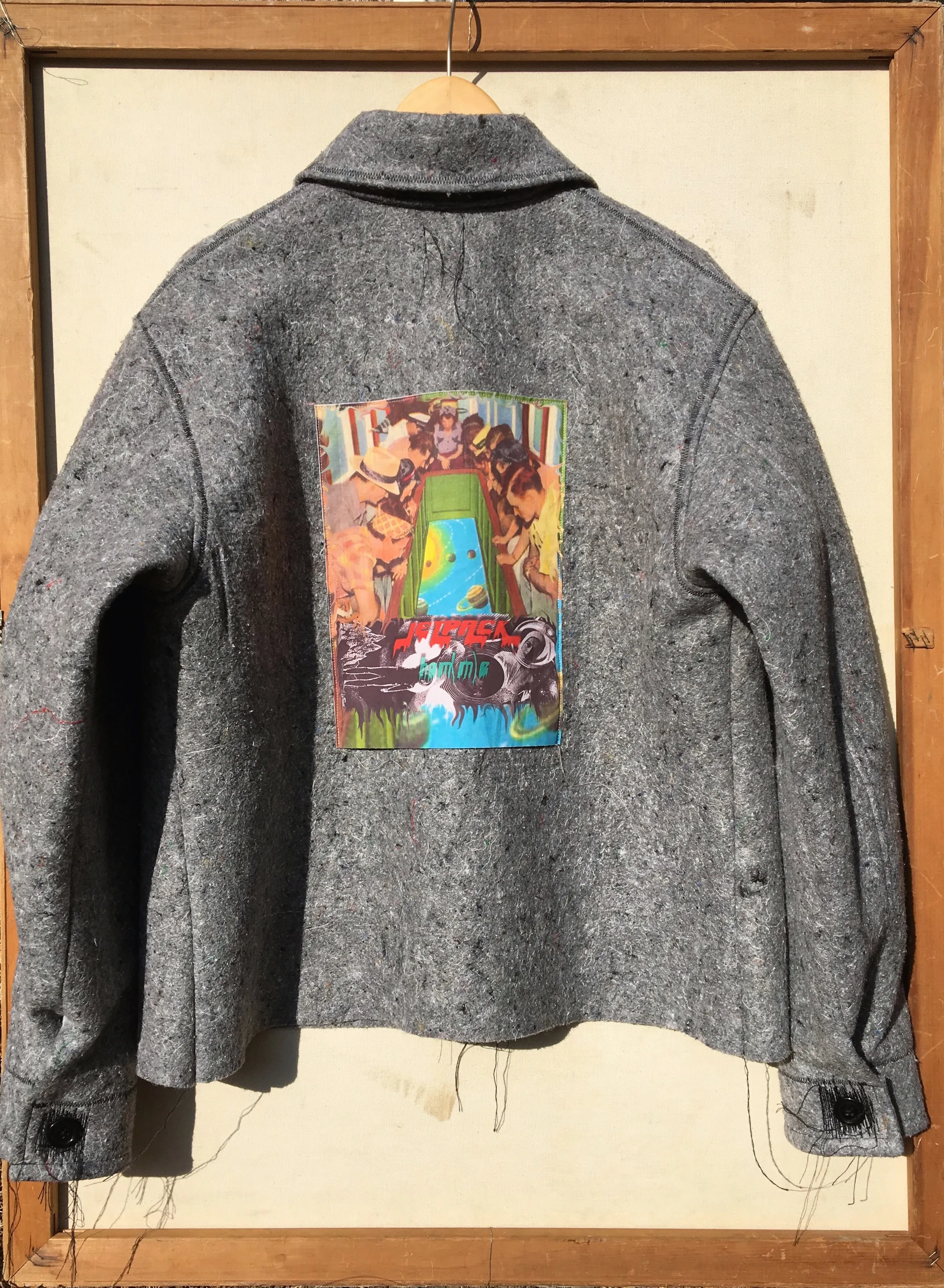 Grey Recycled Fiber Coat