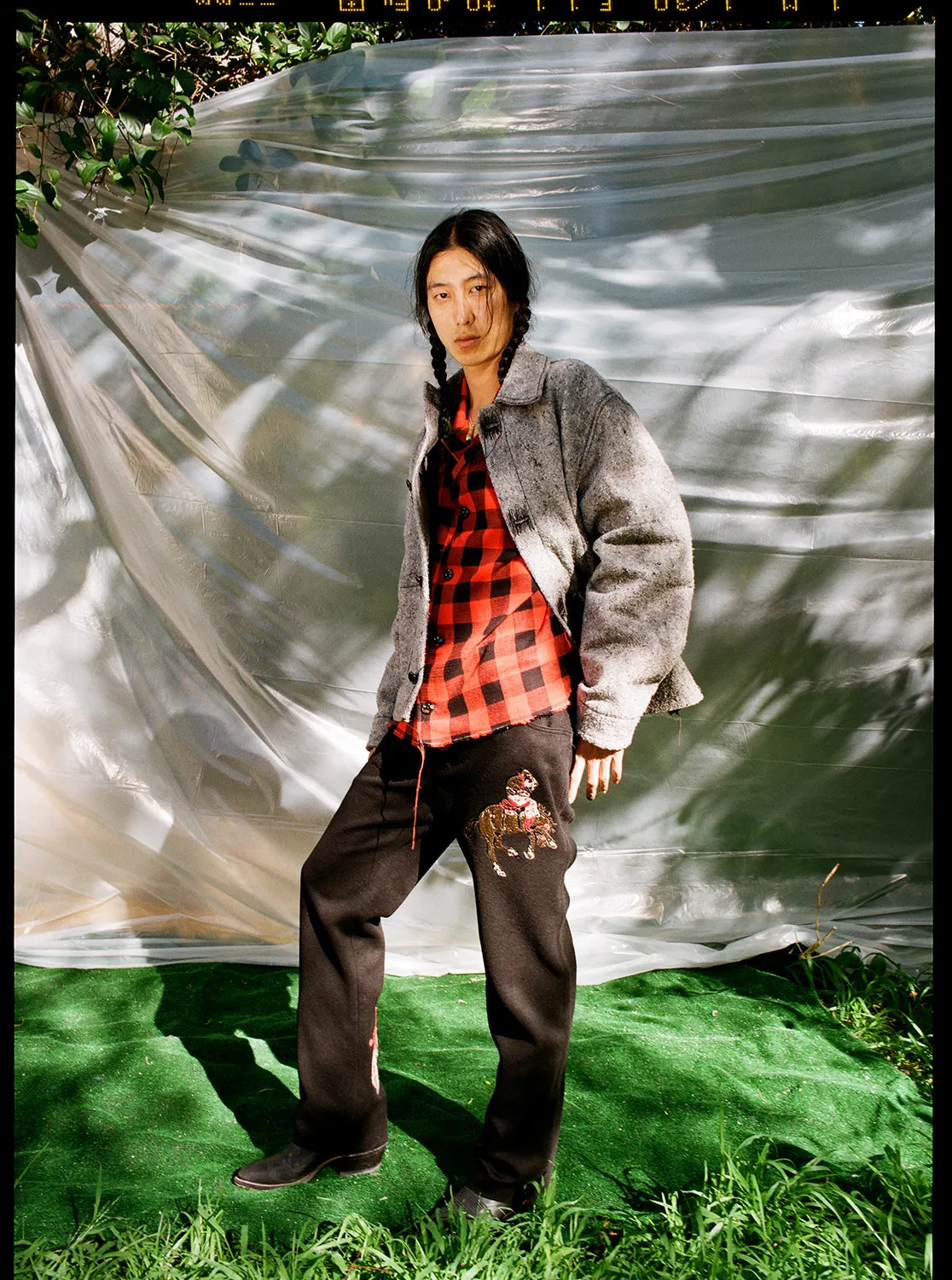 Grey Recycled Fiber Coat