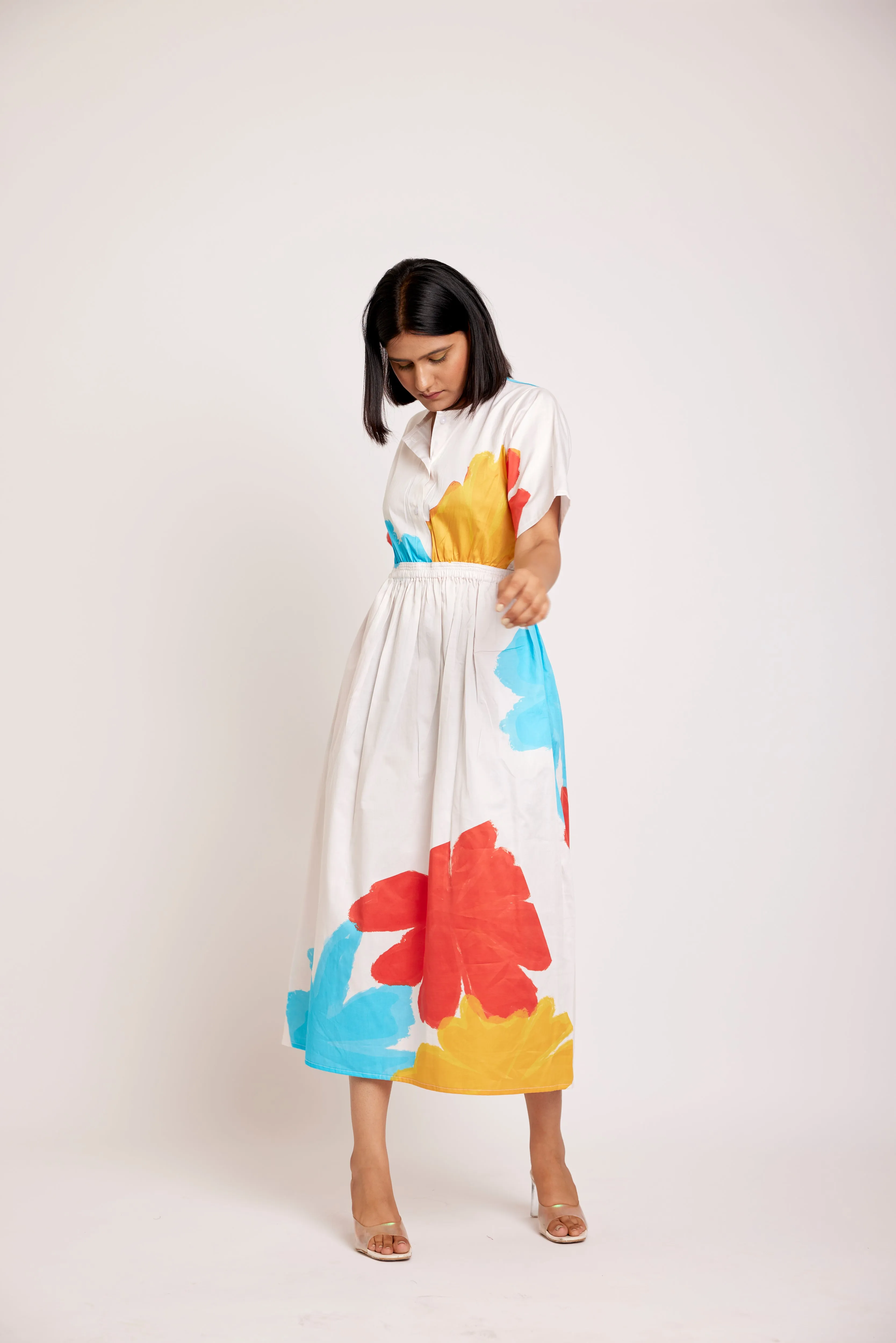 Iceland cut out midi dress