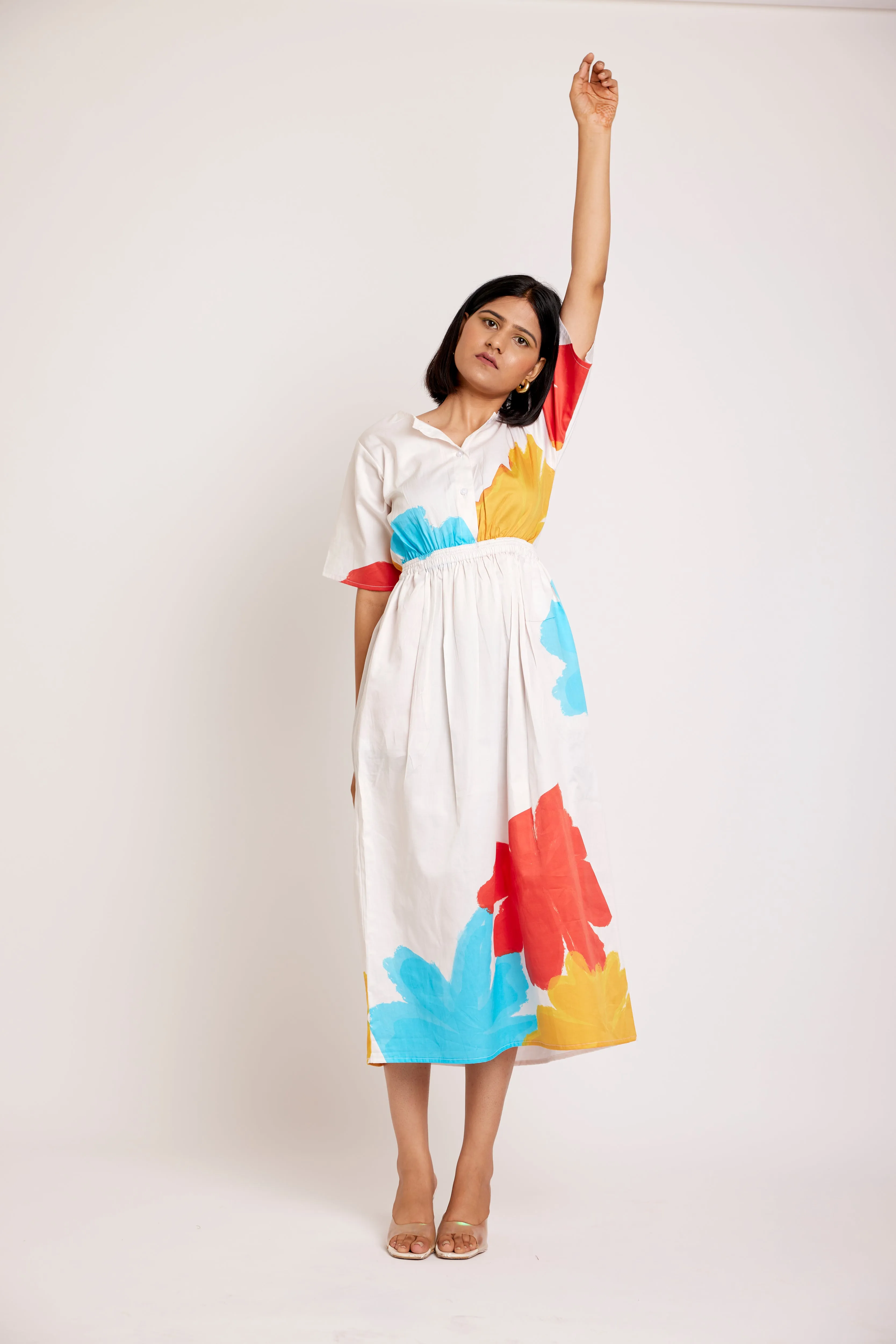 Iceland cut out midi dress