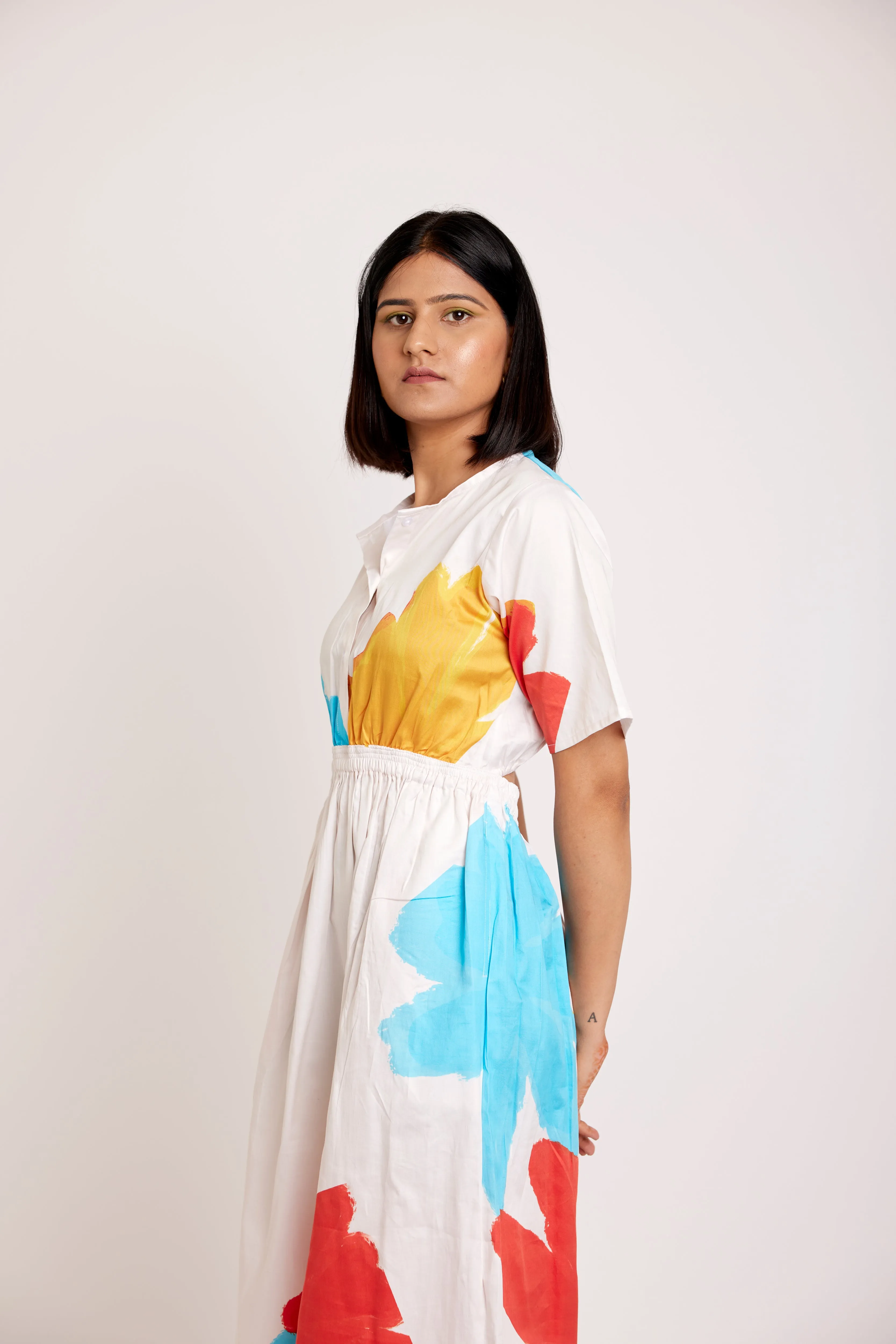 Iceland cut out midi dress