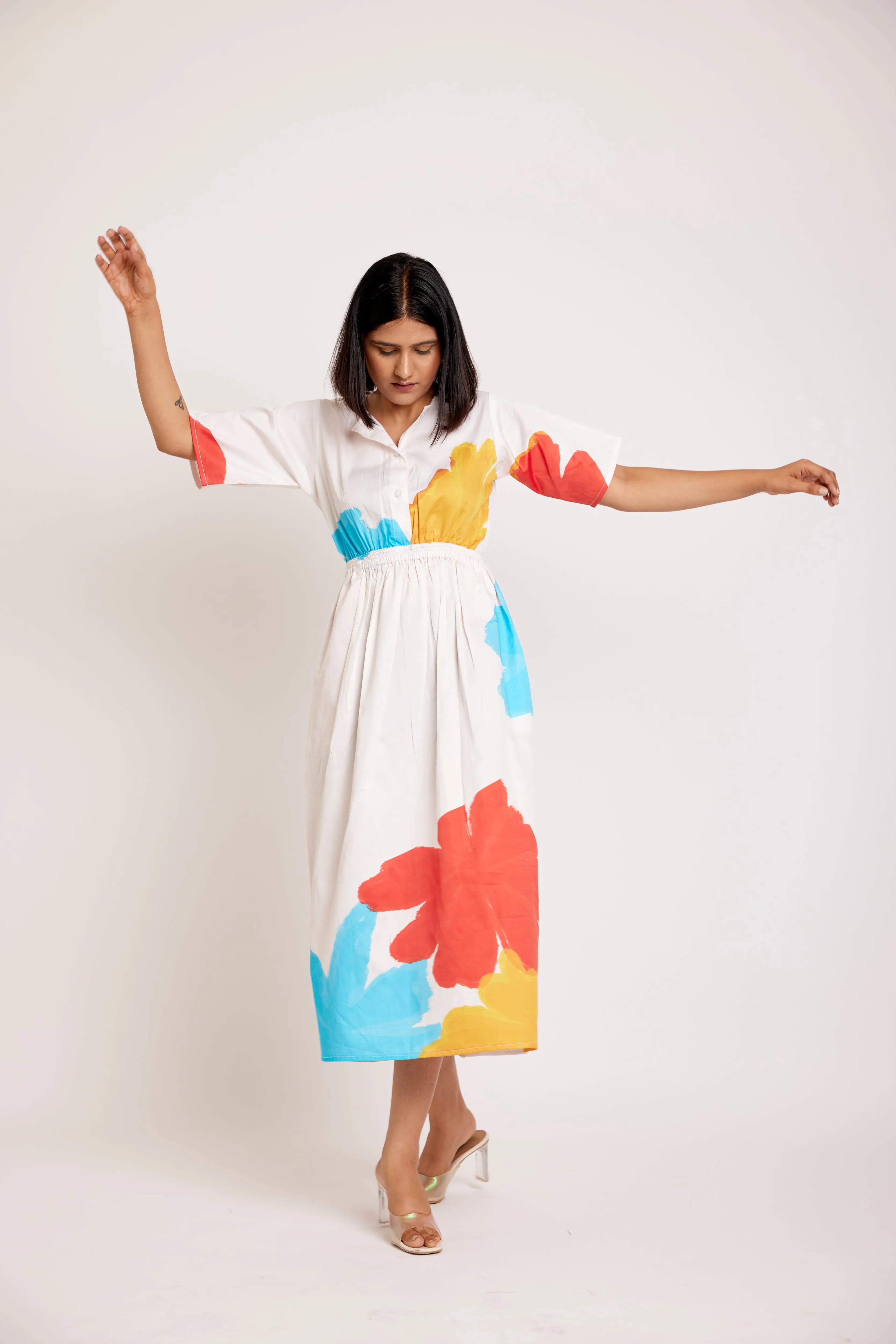 Iceland cut out midi dress
