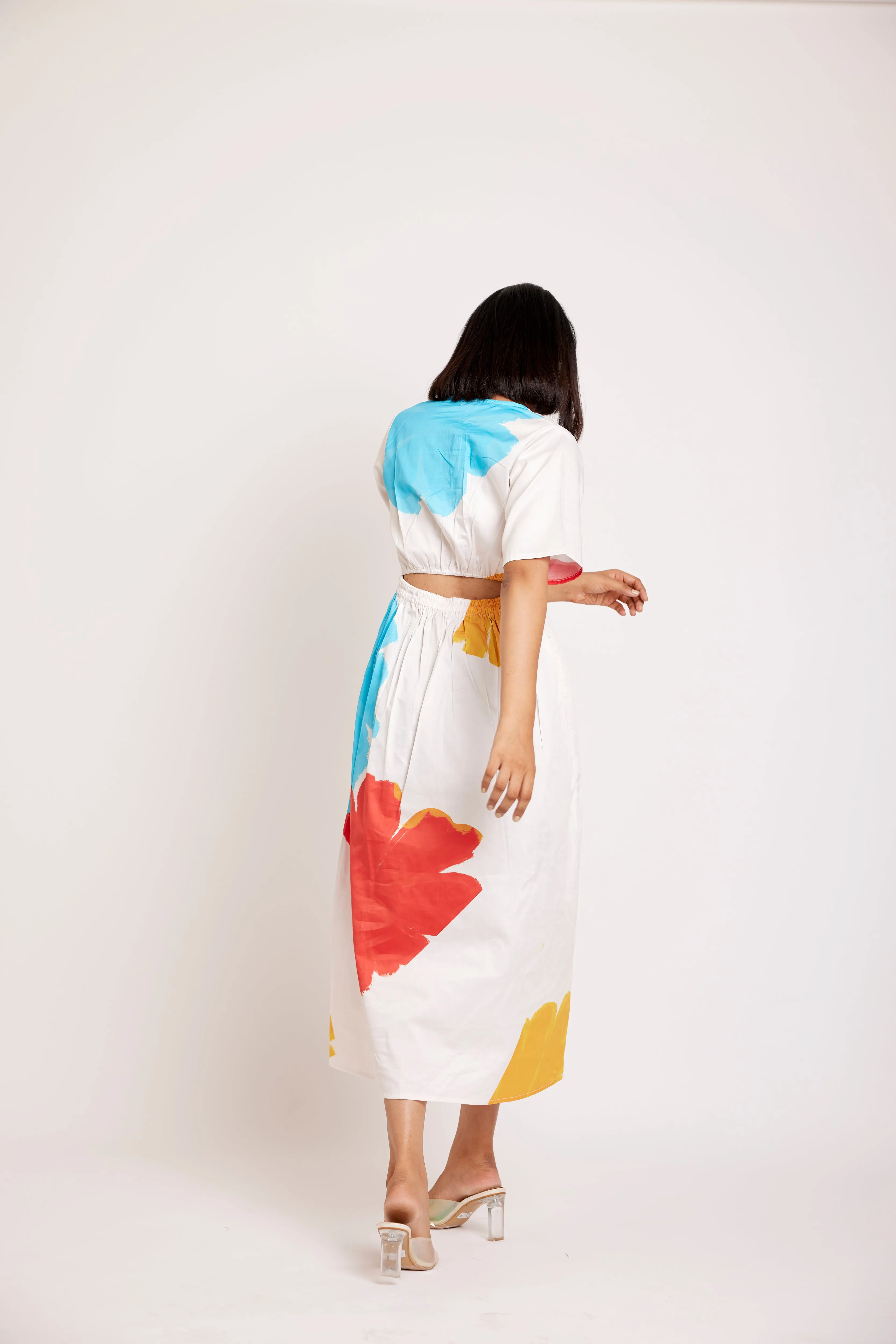 Iceland cut out midi dress