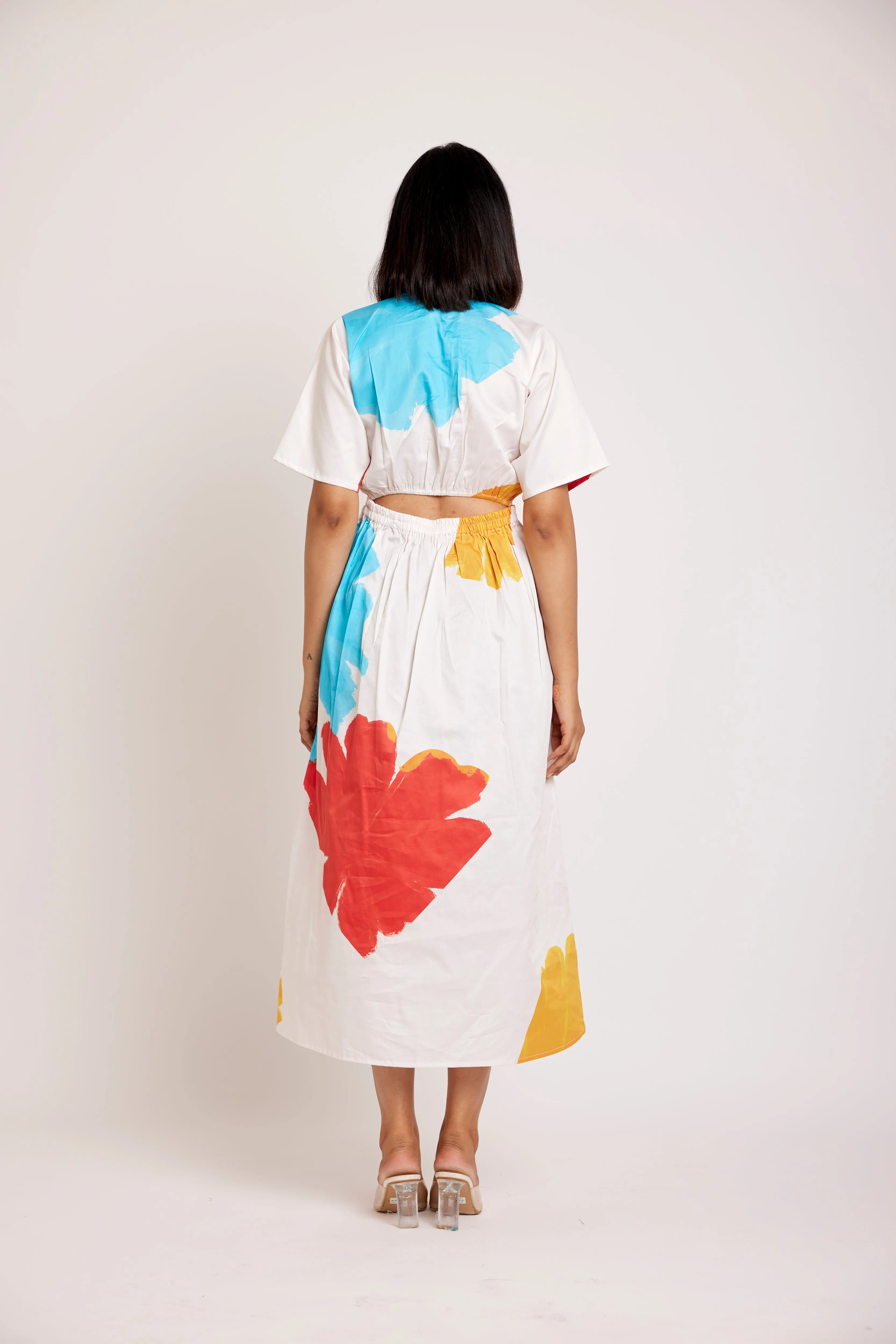 Iceland cut out midi dress