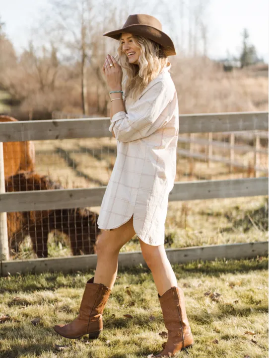 JACKSON ROWE - Beau Dress | Sandcastle Plaid