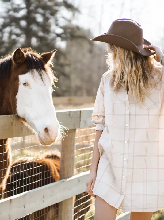 JACKSON ROWE - Beau Dress | Sandcastle Plaid