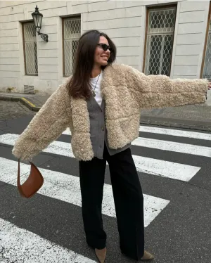 Joslyn Retro Teddy Wool Jacket