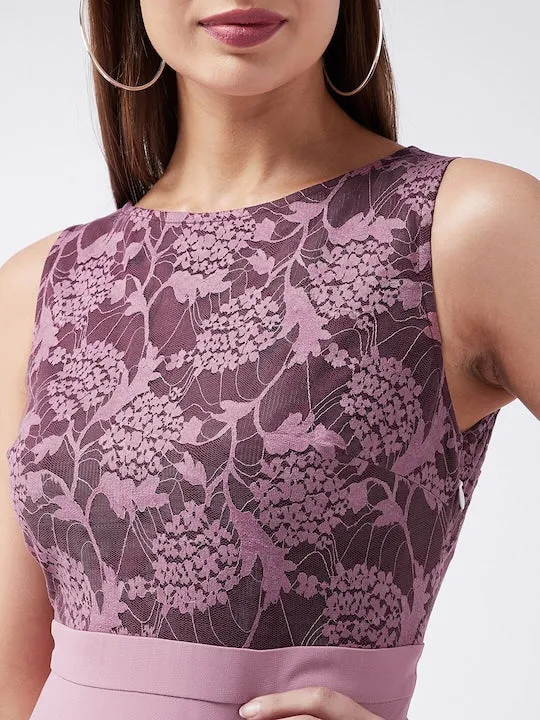 Lace Insert Maxi Dress For Women