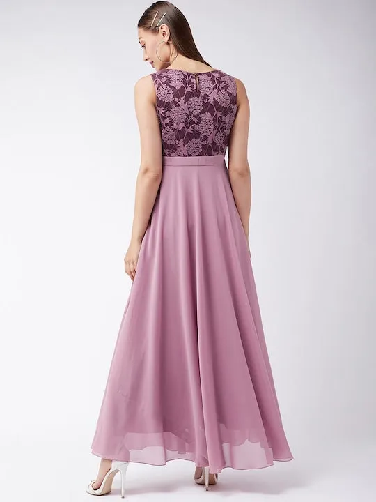 Lace Insert Maxi Dress For Women