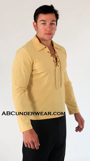 Lace-up Long Sleeve Shirt