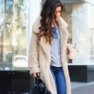 Max Mala Teddy Jas | Trendy warme lange jas voor vrouwen