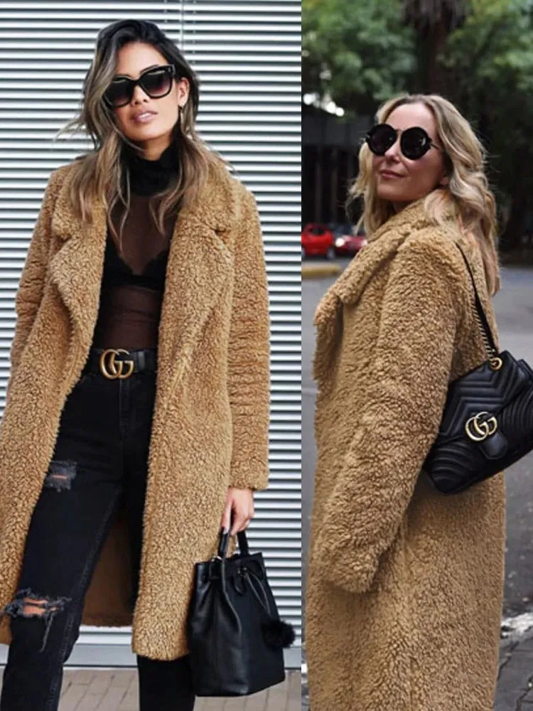 Max Mala Teddy Jas | Trendy warme lange jas voor vrouwen
