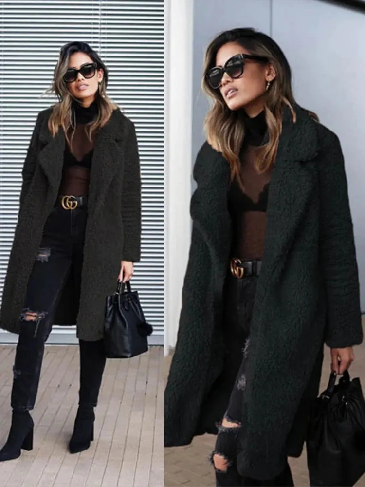 Max Mala Teddy Jas | Trendy warme lange jas voor vrouwen
