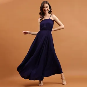 Nautical Elegance Maxi Dress