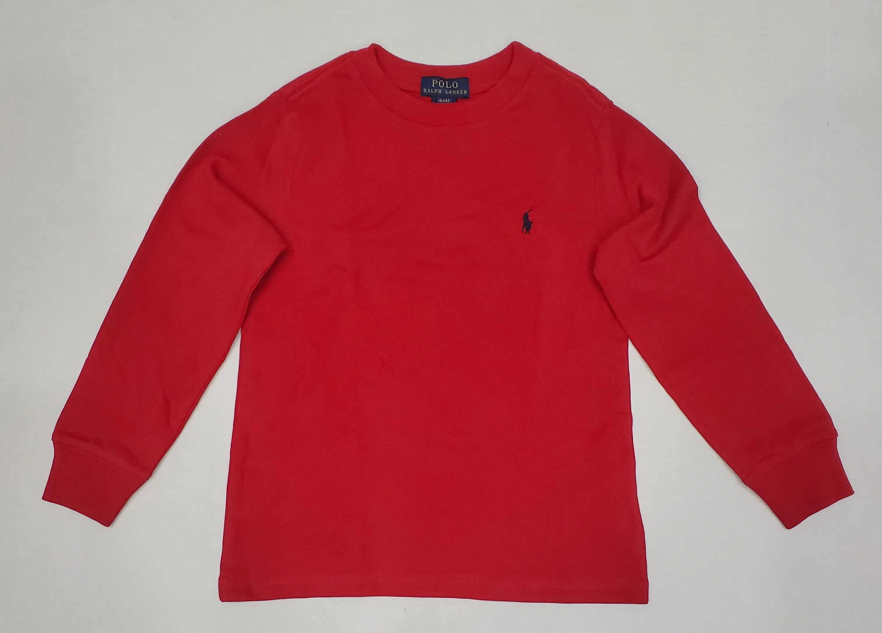 Nwt Kids Polo Ralph Lauren Red Small Pony  L/S Tee (8-20)