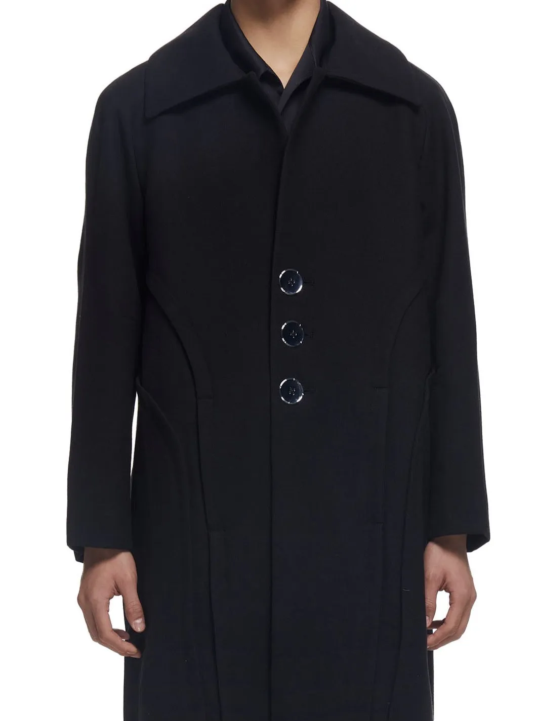Paneled Wool Coat