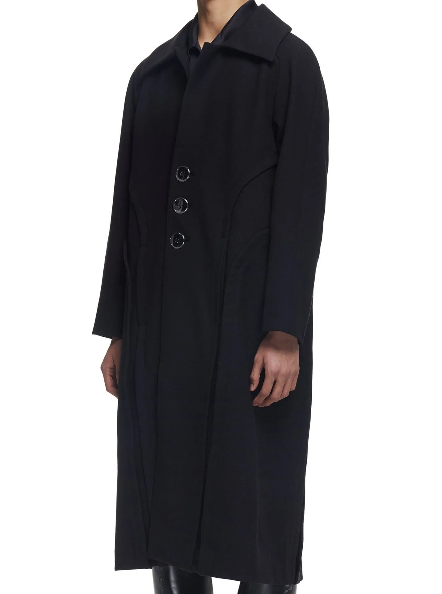 Paneled Wool Coat