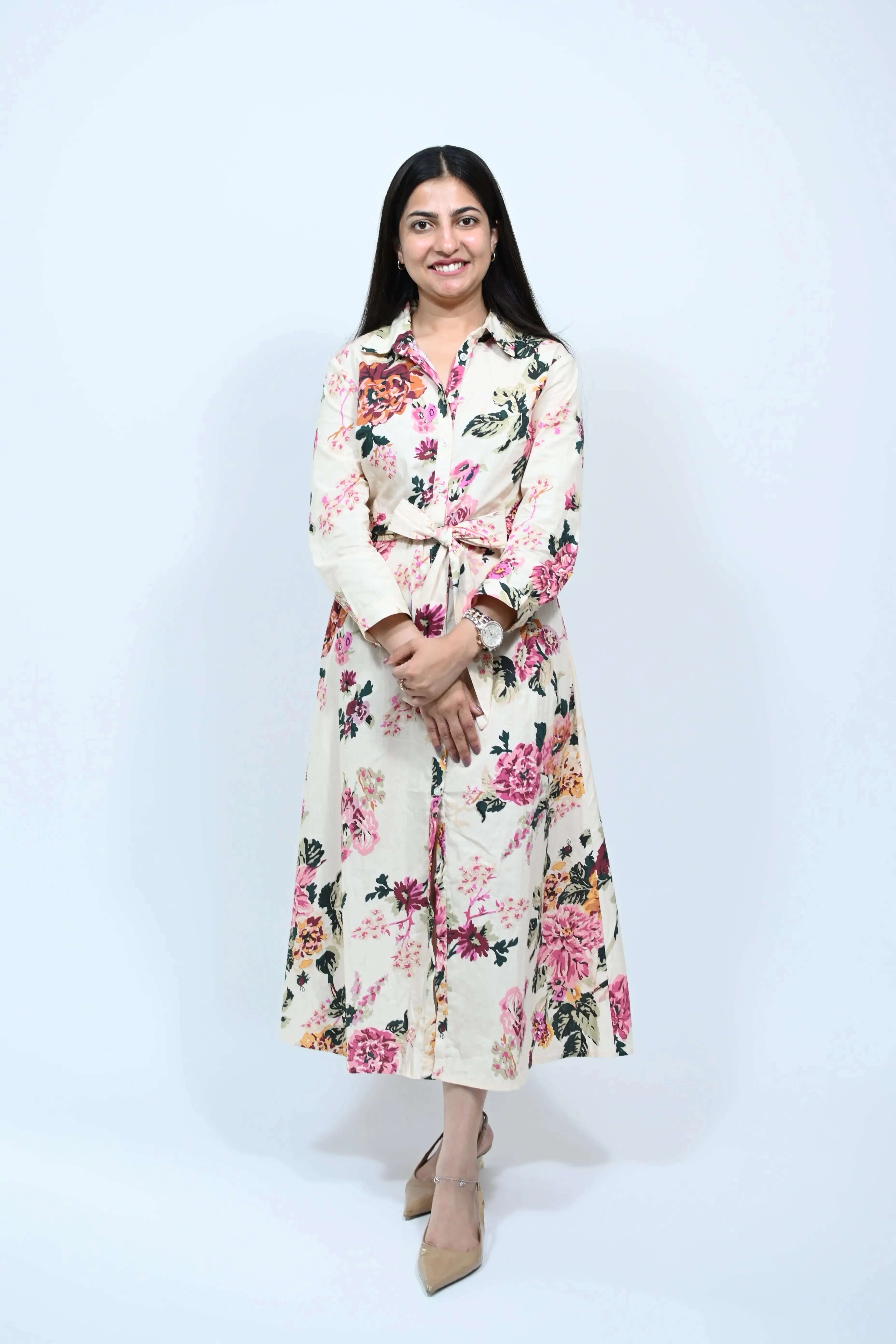 Printed floral dress