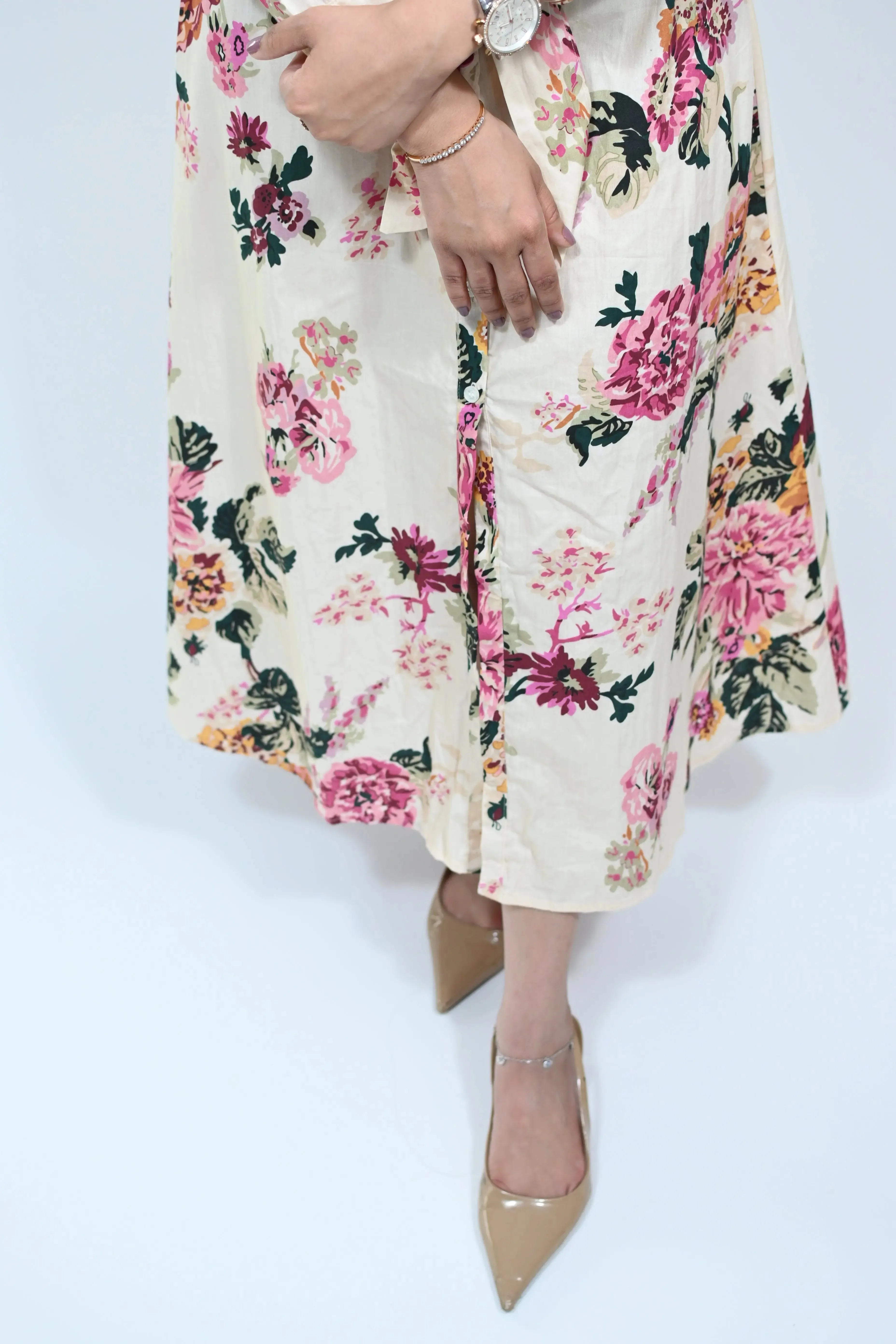 Printed floral dress