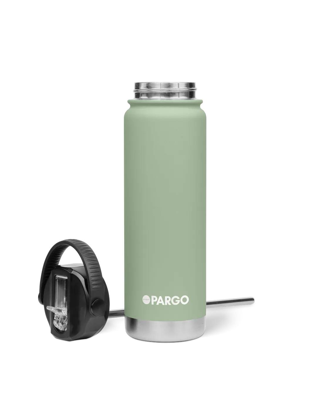 Project Pargo 750mL Insulated Bottle w/ Straw Lid - Eucalypt Green