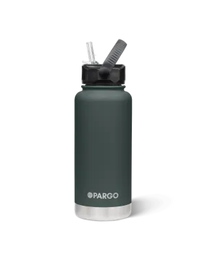 Project Pargo 950mL Insulated Bottle w/ Straw Lid - BBQ Charcoal