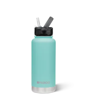 Project Pargo 950mL Insulated Bottle w/ Straw Lid - Island Turquoise